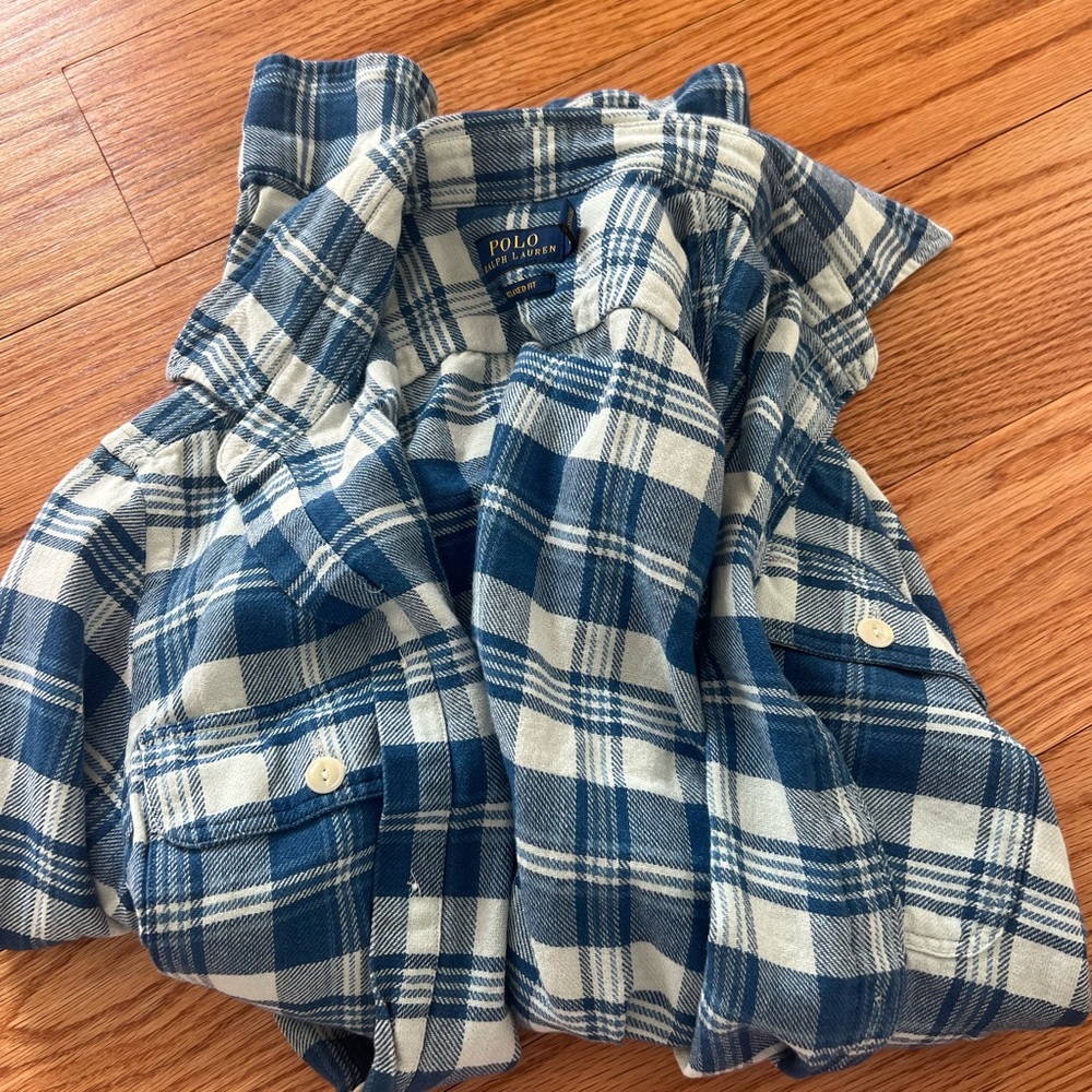 Polo blue flannel